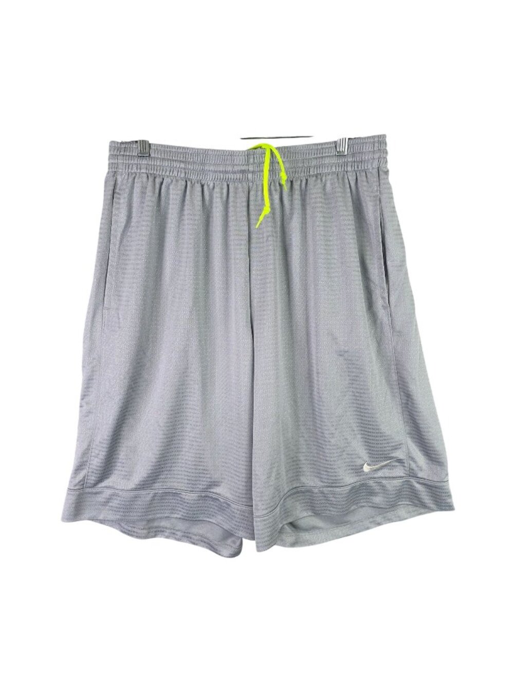 Mens Nike Gray Athletic Shorts Elastic Waist Drawstring Polyester Size XXL